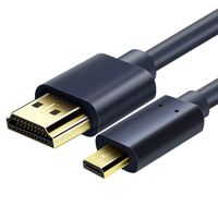 Micro HDMI to HDMI Cable Male to Male 2.0 High Speed HDMI Cord Supports 3D 4K 60Hz 1080P Ethernet Audio Return Compatible for GoPro Hero 7 Black 6 Hero 5, Camera, ASUS Zenbook Laptop (6 Feet/1.8m)