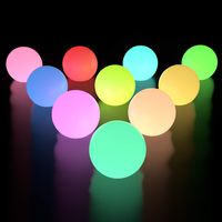 LOFTEK Floating Pool Light, Upgrade RGB Color Changing LED Pool Balls, IP65 Waterproof Light Up Bath Toys, Battery Night Light for Kids, Perfect for Pool Swimming,Pond, Yard Christmas Decor 10 Packs