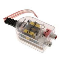 MonkeyJack Adjustable RCA Line Convertor Low to High Impedance Amplifier Adaptor for Car Home Audio