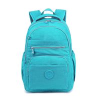 Imperial girl Nylon Casual Lightweight Backpack, Waterproof and Tear-Resistant, Compatible Laptop Backpack for Boys, Girls, Teenagers and Adults Cycling Hiking Camping Travel Outdoor (Lake Blue)