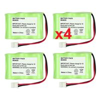 4 Fenzer Rechargeable Cordless Phone Batteries for AT&T EL42408 EL42208 EL42258 Cordless Telephone Battery Replacement Packs