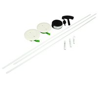 Legrand - Wiremold CMK60 Wall Grommet Kit Hides Cords and Cables - Wall Mount Cable Pass Through, White