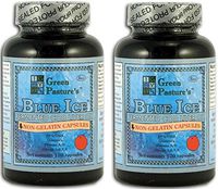 Green Pastures Blue Ice Fermented Cod Liver Caps Orange, 120c 2-pack