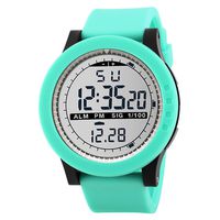 XGUMAOI Men's Boys Silicone Strap Analog Digital Military Army Watches Sport LED Waterproof Wrist Watch (Green)