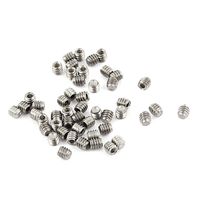 uxcell 50Pcs M2 X 2mm Stainless Steel Hex Socket Set Grub Screws Headless Cup Point