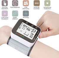 Automatic Arm Blood Pressure Monitor Voice Broadcast High Blood Pressure Monitors Portable LCD Screen Irregular Heartbeat Monitor with Adjustable 8.6-12.6Inch Cuff and Storage Bag Powered by Battery
