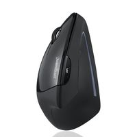 Perixx PERIMICE-713L, Wireless 2.4 GHz Natural Ergonomic Vertical Mouse with Nano Receiver, Power Switch, 6 Buttons Design, 3 Level DPI, Left Handed