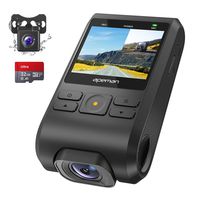 APEMAN Dash Cam, Front and Rear Camera for Cars FHD 1080P IPS Screen, Support GPS, SD Card Included, Night Vision, 170°Wide Angle, Motion Detection, Loop Recording, G-Sensor, Parking Monitor, WDR