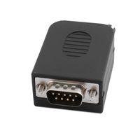 uxcell DB9-G9 Stable DB9 Connectors 9Pin Male Adapter Converter w Case