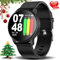 2019 Updated Version Smart Watch with Heart Rate & Blood Pressure Monitor, Fitness Tracker Watches with SpO2 and Sleep Tracker, IP67 Waterproof Activity Health Tracker Compatible for Women Men Kids