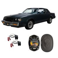 Compatible with Buick Regal 1984-1987 Rear Deck Factory Replacement Speaker Harmony HA-R69 Speakers