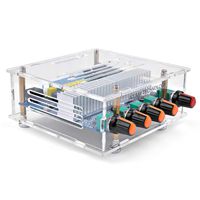 AOSHIKE DC12V-24V 2.1 Channel TPA3116 Subwoofer Amplifier Board High Power Bluetooth Audio Amplifier Board DIY (Bluetooth Amp with Case)