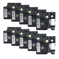 WonderTec 10 Pack Replace DYMO D1 40913 S0720680 Labeling Tape 9mm Black on White Compatible for DYMO LabelManager 160, LabelManager 210D, LabelManager 280, LabelManager 450D (3/8" x 23' 9mm x 7m)