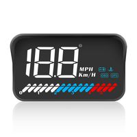 TIMPROVE 3.5'' Universal Car HUD Head Up Display OBD2 GPS Dual Mode Speedometer Tachometer, Km/h MPH, Error Code Clear, Engine RPM, Multifunctional Car Speed Display Projector for All Vehicles