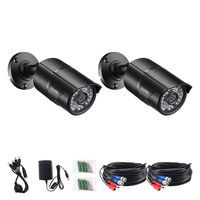ZOSI 2 Pack 2.0 Megapixel HD 1080P 4 in 1 TVI/CVI/AHD/CVBS CCTV Cameras Day Night Waterproof Camera 100ft IR Distance, Aluminum Metal Housing for HD-TVI, AHD, CVI, and CVBS/960H Analog DVR