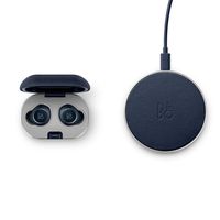 Bang & Olufsen Beoplay E8 2.0 Truly Wireless Bluetooth Earbuds and Charging Case - Indigo Blue with Wireless Charging Pad