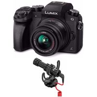 PANASONIC LUMIX G7 4K Mirrorless Camera with Rode VideoMicro Compact On-Camera Microphone