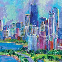 Hi-Look Microfiber Cleaning Cloth - Chicago Skyline