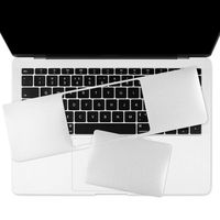 Batianda Palm Rest Sticker with Trackpad Protector Skin for 2019 2018 2017 2016 MacBook Pro 13 Inch with/Non Touch Bar Model A2159 A1989 A1706 A1708, Silver