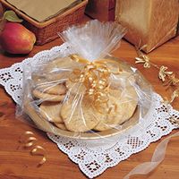 Club Pack of 72 Clear Cellophane Gift Basket Treat and Goodie Bags 18"
