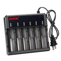18650 Battery Charger Universal Smart 6 Slot Li-ion Batteries Charger, Zero Volume Battery Repair, Overcharge Protection, Overcurrent Protection, Short-Circuit Protection, Over-Temperature Protection