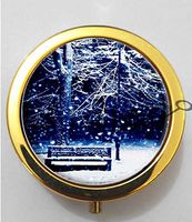 BlackKey Winter Season 3-Compartment Decorative Pocket Gift Box Case Organizer for Pill, Color 2 -990