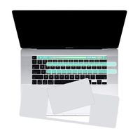 3-in-1 Palm Rest Protector Trackpad Cover For MacBook Pro 16 inch Model A2141 (2019 Released),With Gift Touchbar Skin -Silver