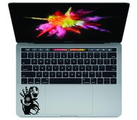 Die-cut Decal Vinyl Sticker Iron Man Superhero for Macbook Laptop Car (Black)