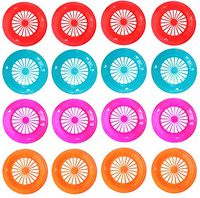 TWDRer 16 PCS 10" Reusable Plastic Paper Plate Holders Set Of 16 Assorted Colors
