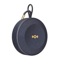House of Marley, No Bounds Outdoor Speaker 10-Hour Battery, Water & Dust-Proof , IP67, Buoyant, Carabiner, Quick Charge, Charging Cable, Aux-In, Wireless Dual Speaker Pairing, Speaker phone Blue