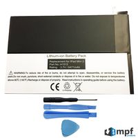 MPF Products 6741mAh A1512 Battery Replacement Compatible with Apple iPad Mini 2 A1489, A1490, A1491 & Apple iPad Mini 3 A1599, A1600, A1601 with Installation Tools