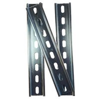 ICI 3 Pieces DIN Rail Slotted Steel Zinc Plated RoHS 8" Long 35mm Wide 7.5mm High