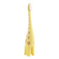 Dr. Brown's Baby Toothbrush, Giraffe Infant-to-Toddler Toothbrush, Soft Bristles, Training Toothbrush, Infant Toothbrush, BPA Free, Yellow/Tan