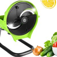 Slicer for Commercial and Kitchen - Multifunction Manual and Automatic Changeable Food Slicer for Cheese Fruit Vegetable onion lemon meat beef jerky (Manual)