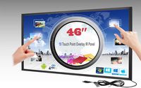 LCD/LED 10 Touch IR Overlay Touch Screen Frame Panel Interactive 46" 16:9 - No Glass
