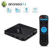 Android 7.1 TV Box,Dolamee 2GB RAM 16GB ROM Mini TV Box Amlogic S905W Quad-Core 64Bit Support 4K Ultra HD/ 3D/ H.265/2.4GHz WiFi/ BT4.0 Media Player