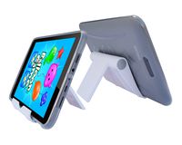 iShoppingdeals - Smoke TPU Rubber Skin Cover Case and Multi-Angle View Stand Holder for Hisense Sero 8 Tablet (Model E2281 Only)