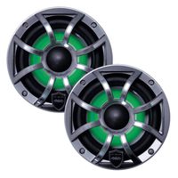 Wet Sounds Revo6 6.5-Inch 200W Gunmetal LED Full Range Marine Speakers