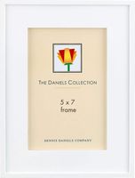 Dennis Daniels Step Molding Frame; 5"x7"; White Color Finish