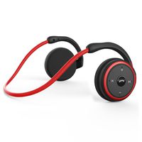 Levin Bluetooth 4.2 Headphones Neckband Wireless Sports Headset Over-Ear Earbuds with Sweatproof, Hi-Fi Stereo,Built-in Microphone and 12 Hours Playtime(Red)