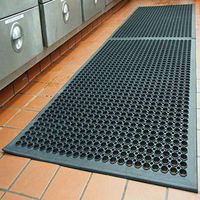Rubber Door Mats Anti-Fatigue Floor Mat for Kitchen New Bar Floor Mats Commercial Heavy Duty Bath Mat Black 36" x 60"