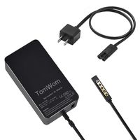 TomWom 48W 12V 3.6A Surface First and Second Generation Power Supply, Compatible with Microsoft Surface RT 1/2 Surface Pro 1/2, Replacement Tablet Power Supply AC Adapter Charger with 5V 1A USB Port