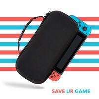 youRUSH Carrying Case for Nintendo Switch with Screen Protector, Protective Hard Shell Travel Game Bag For Nintendo Switch Console and Accessories, Holds 10 Game Cartridges (Model 4)