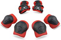 S.K.L Knee Pads for Kids Protective Gear Knee and Elbow Pads with Wrist Guards 2-8 Years Toddler Boys Girls for Skating Cycling Balance Bike Rollerblading Scooter