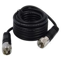 RoadPro RP-12CC 12' CB Antenna Coax Cable with PL-259 Connector