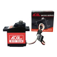 AGFrc Sub-Micro Servo Motor - Upgrade Metal Case Titanium Geared 13g 3.8kg Mini Servo for 1/14 1/18 1/24 RC Cars RC Planes
