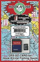 Hook N Line Upper Laguna Madre GPS Map SD Card with Fishing Hotspot Locations - Garmin