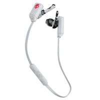 Skullcandy XTFree Bluetooth Wireless Sweat-Resistant Earbud with Microphone, Lightweight and Secure Fit, 6-Hour Rechargeable Battery, Pureclean Tech to Keep Earbuds Fresh, Gray/Red/Swirl
