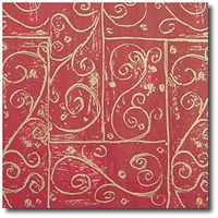 Florentine Red & Gold Tissue Paper - Large 20" x 30" Sheets (25)