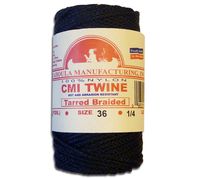 Catahoula, 100% Tarred Nylon Twine, Abrasion and Rot Resistant Multi-Purpose Braided Twine (#36 1/4 lb)